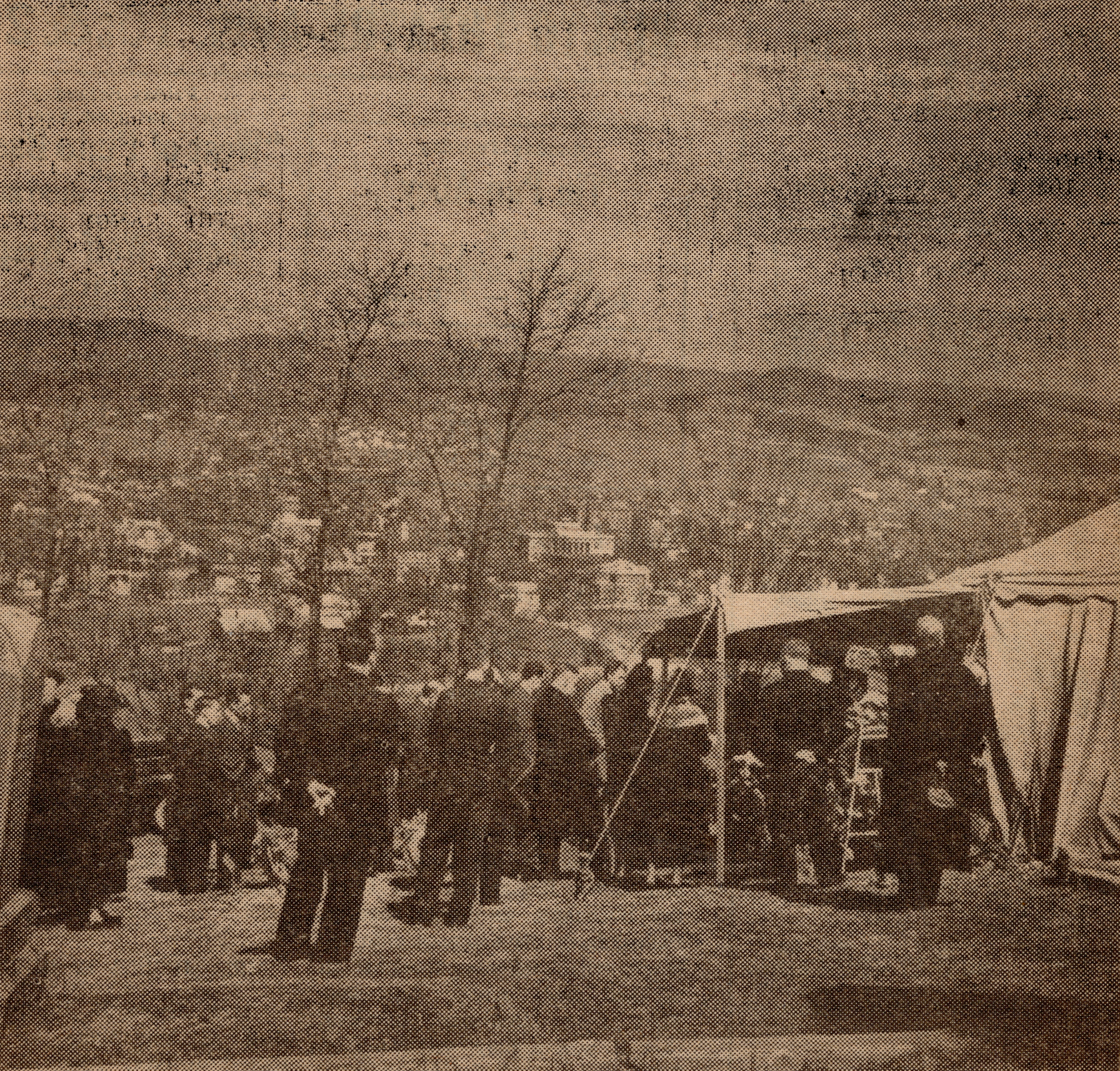 Sherwood Anderson's funeral in Marion, Virginia